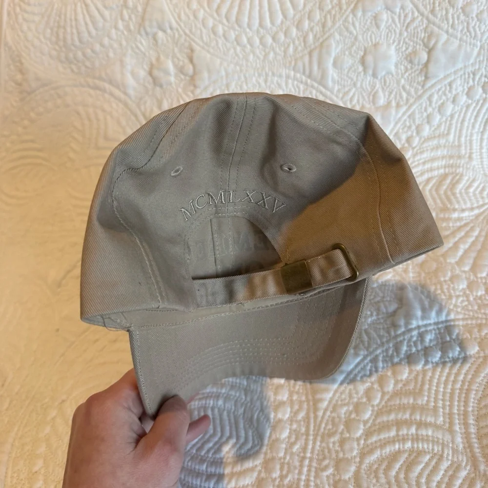 Members Only Beige Logo Dad Cap Unisex One Size